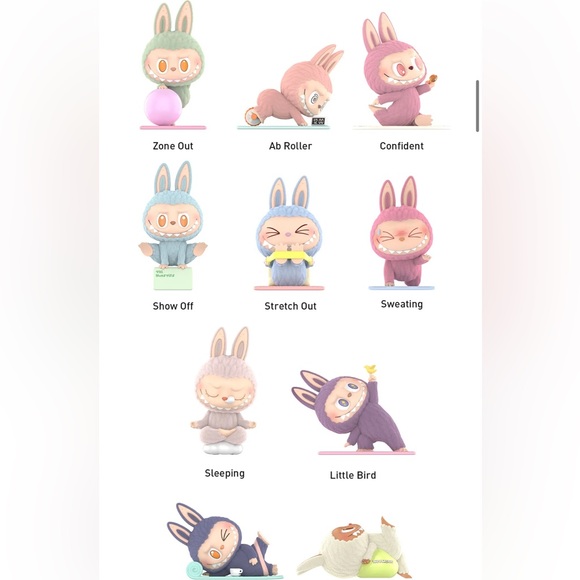 FREE W POP MART PURCHASE 🔥SHOW SPECIAL 🔥Authentic The Monsters Lazy Yoga Figure - Picture 6 of 7